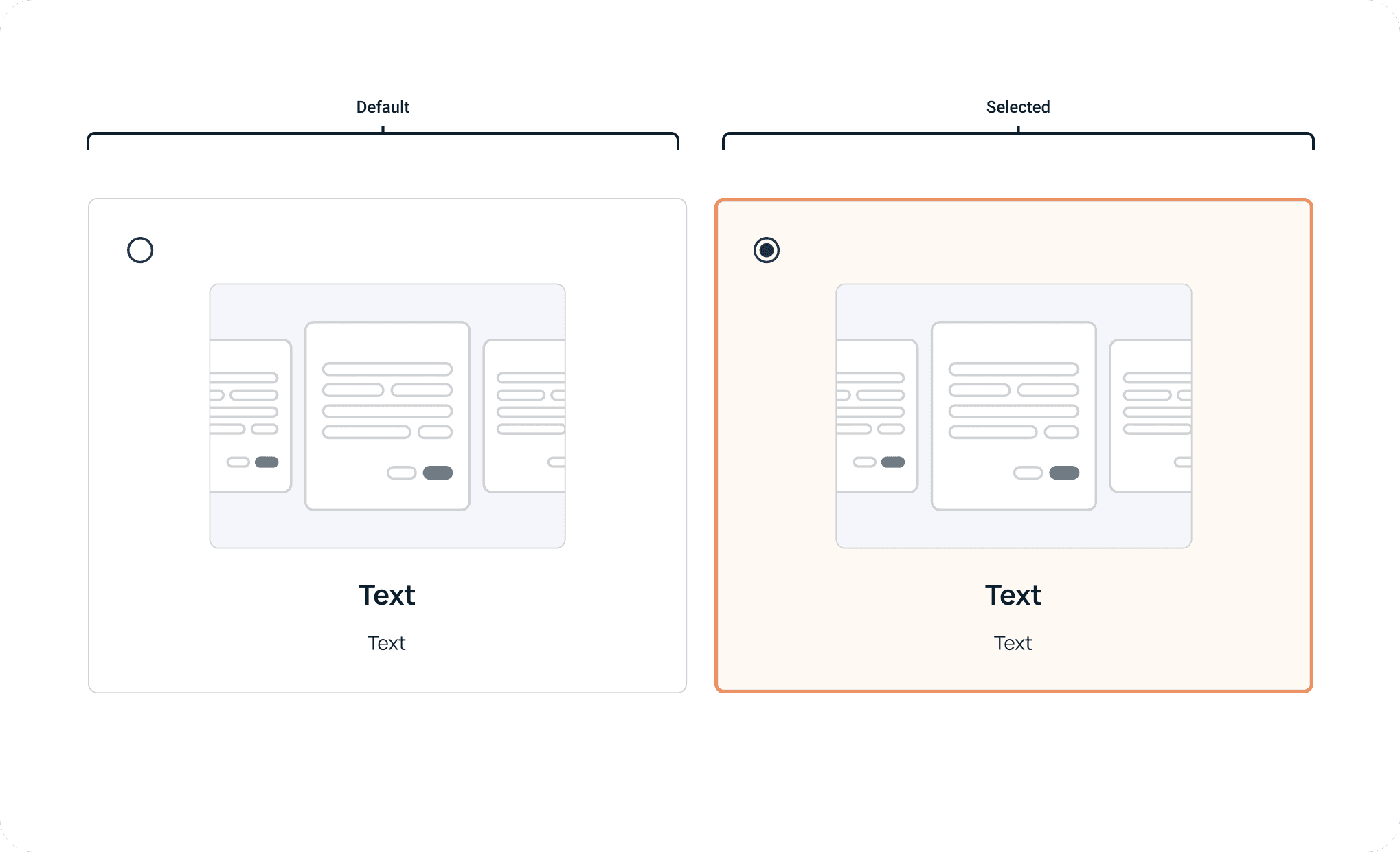 Design System Selection Cards